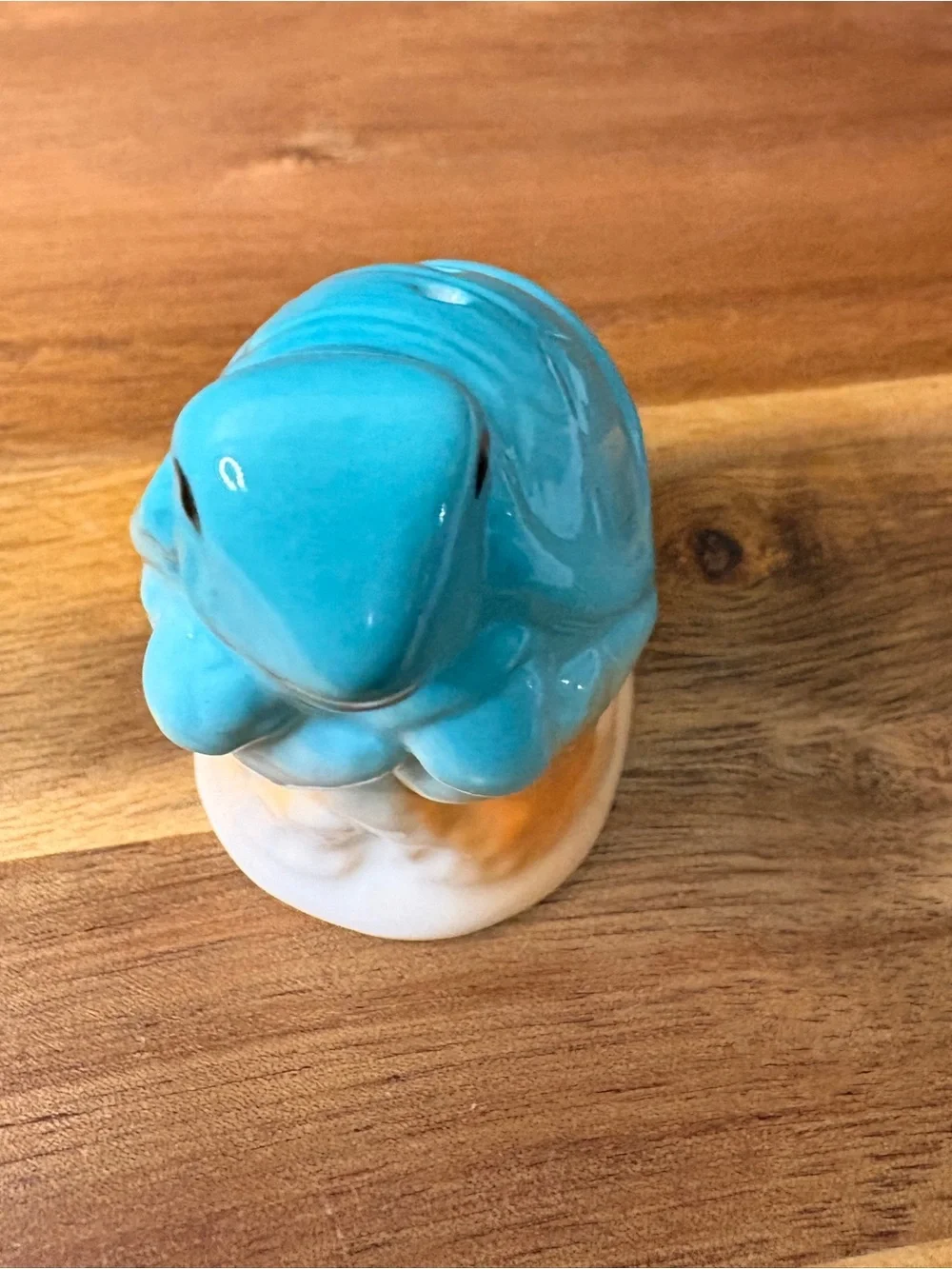 Cracker Barrel Turquoise and White Puffer Fish & SeaTurtle Salt & Pepper Shakers